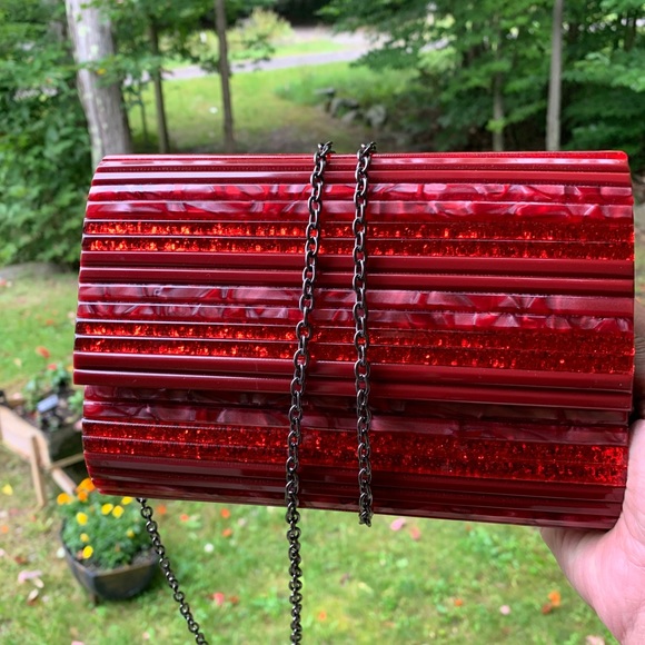 🔥SALE🔥 Authentic KURT GEIGER LONDON Acrylic clutch/Crosby - Picture 5 of 15